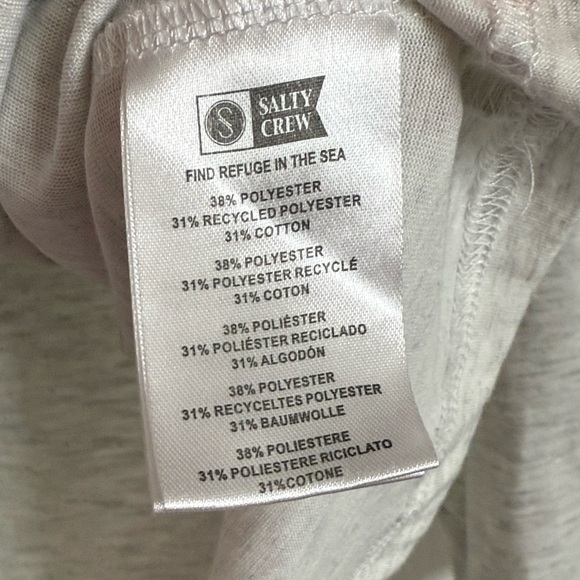 Salty Crew Light Gray Hoodie Men’s Size XL - Picture 6 of 7